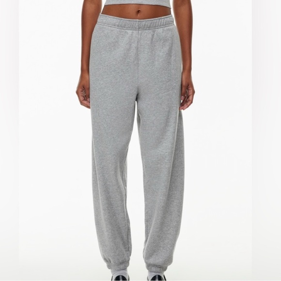 Aritzia Pants - TNA Sweatpants Womens Medium Gray Sweatfleece Cozy Boyfriend Joggers Aritzia